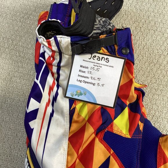 Fly Racing Kinetic Motocross Pants Adult Colorful Diamond Pattern Motorcycle - Picture 8 of 8